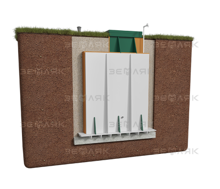 Погреб-Кессон ЗЕМЛЯК 2000х2000х2400 мм