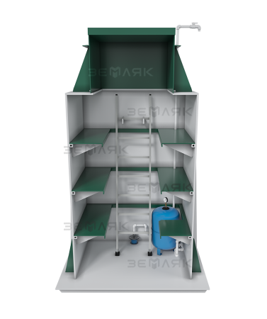 Погреб-кессон ЗЕМЛЯК 1200х1200х2400 мм