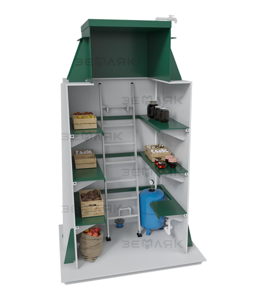 Погреб-кессон ЗЕМЛЯК 1200х1200х2400 мм