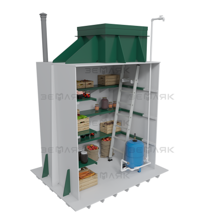 Погреб-Кессон ЗЕМЛЯК 2000х2000х2400 мм